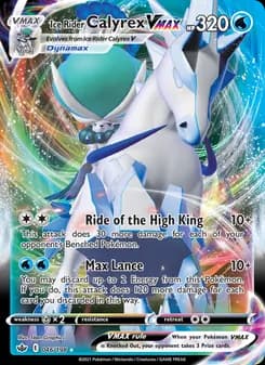 Ice Rider Calyrex VMAX card in English