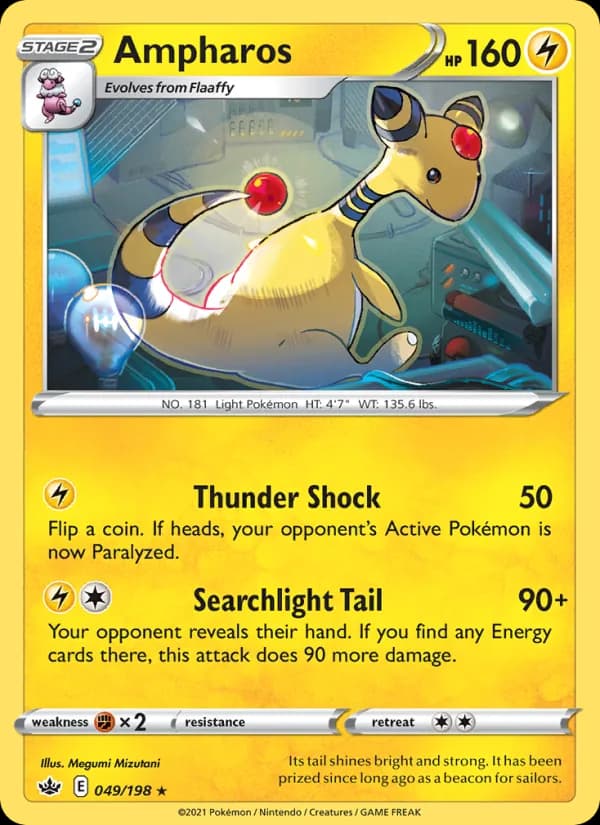 Ampharos card in English