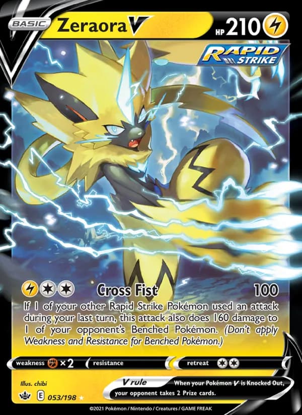 Zeraora V card in English