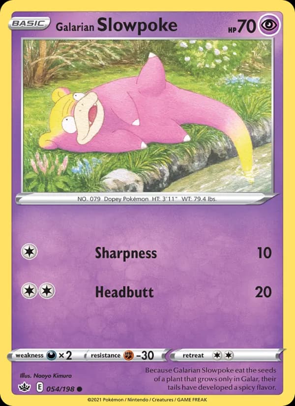 Galarian Slowpoke card in English