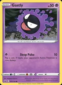 Gastly card in English