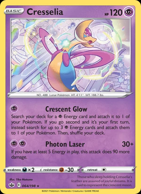 Cresselia card in English