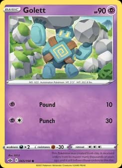 Golett card in English