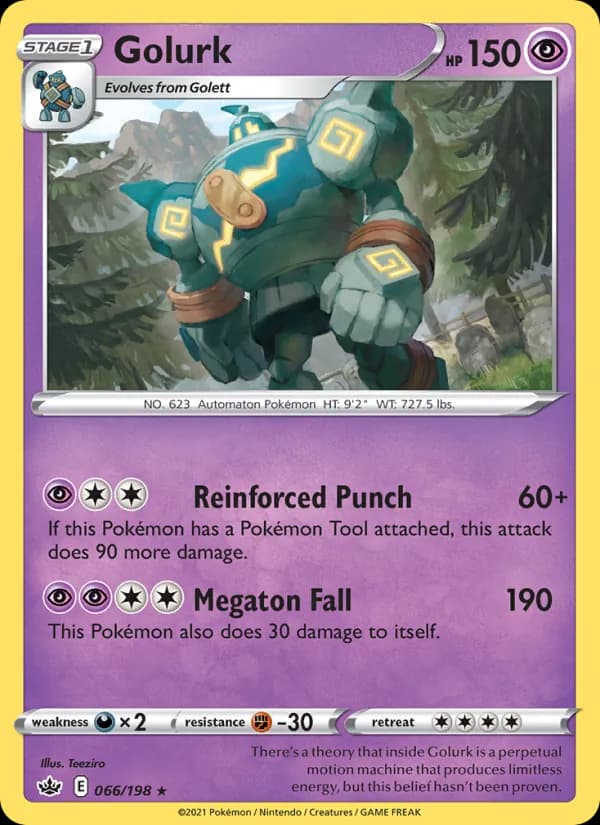 Golurk card in English