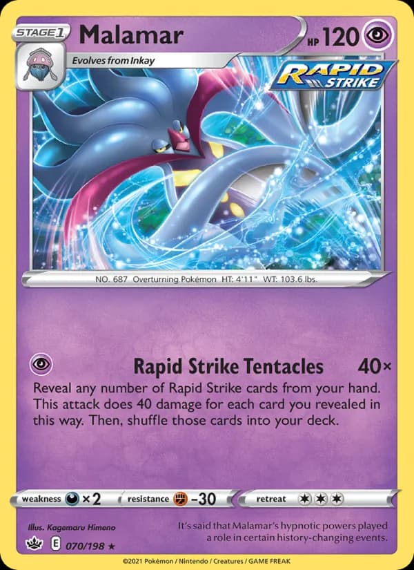 Malamar card in English