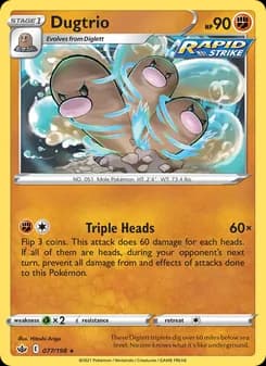 Dugtrio card in English