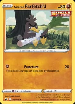 Galarian Farfetch'd card in English