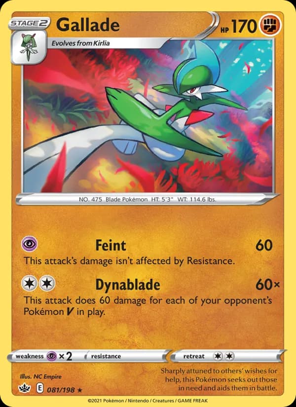 Gallade card in English