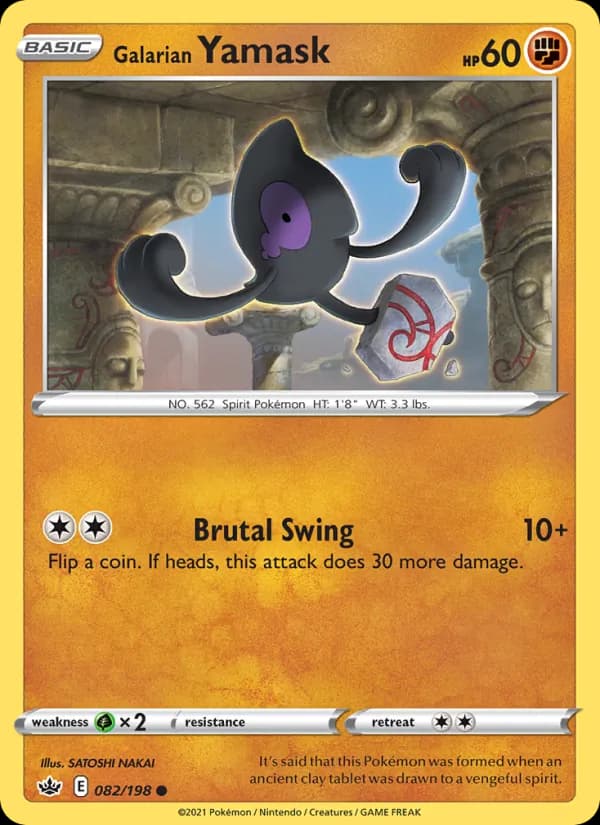 Galarian Yamask card in English