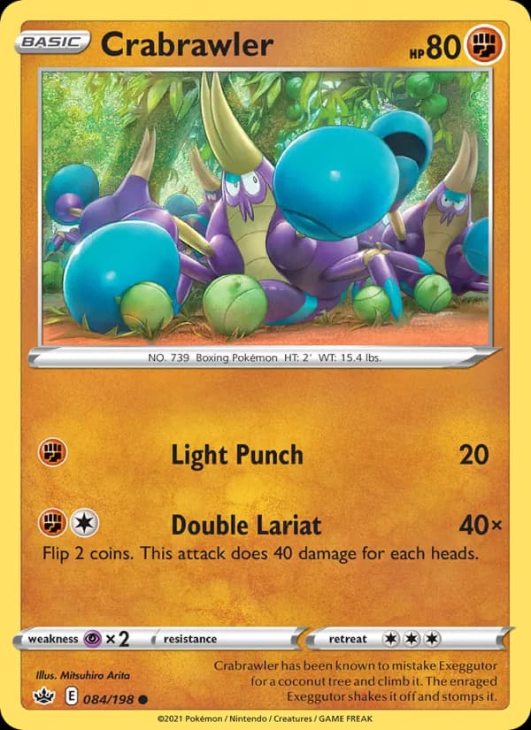 Crabrawler card in English