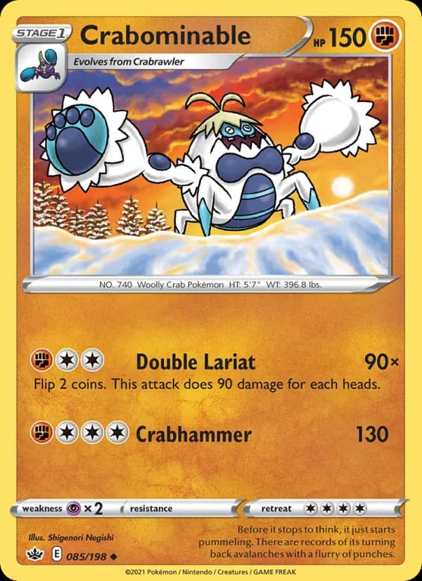 Crabominable card in English