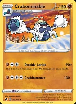 Crabominable card in English