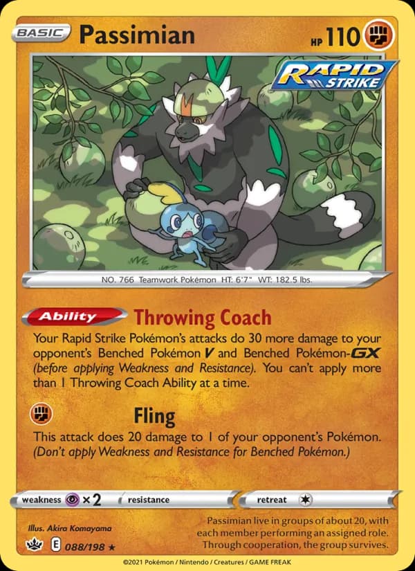 Passimian card in English
