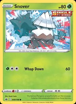 Snover card in English