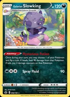 Galarian Slowking card in English