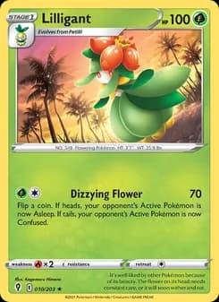 Lilligant card in English