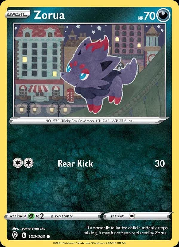Zorua card in English