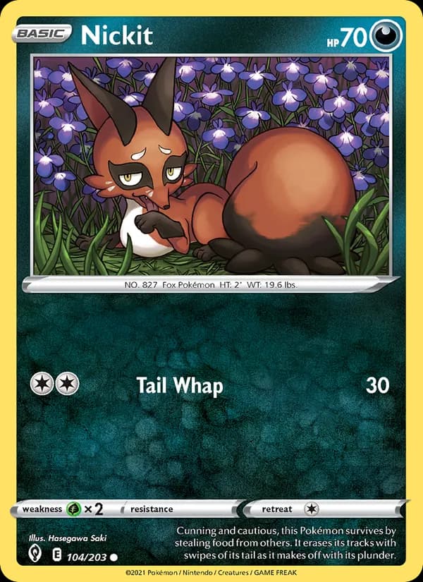 Nickit card in English
