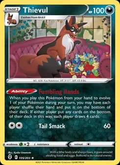 Thievul card in English