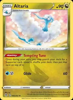 Altaria card in English
