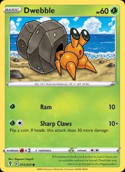 Dwebble card in English