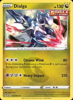 Dialga card in English