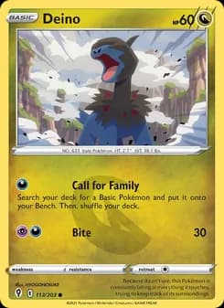 Deino card in English