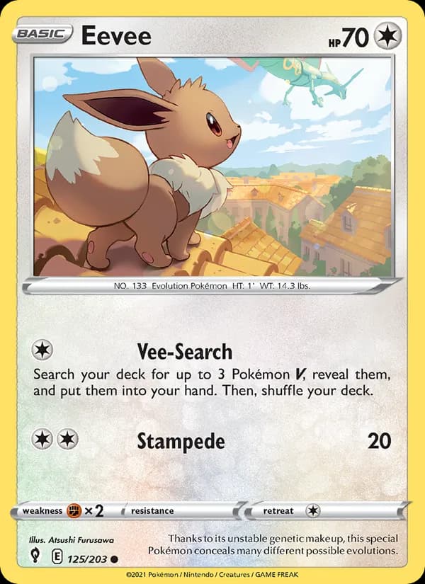 Eevee card in English