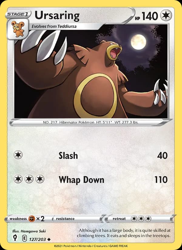 Ursaring card in English