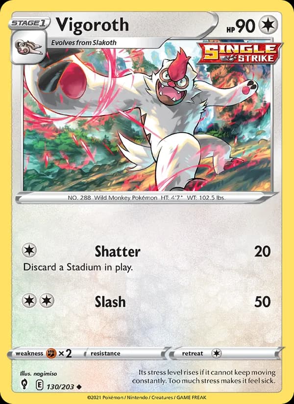 Vigoroth card in English