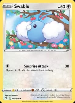 Swablu card in English
