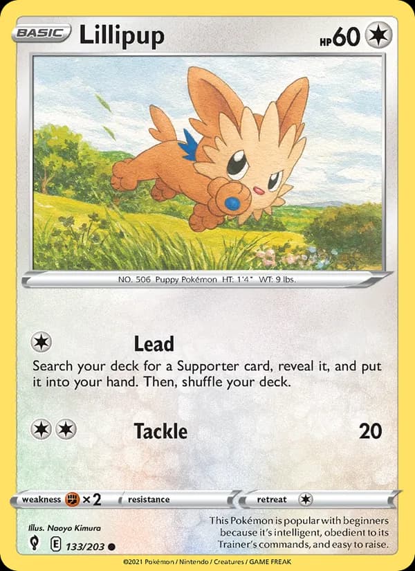 Lillipup card in English