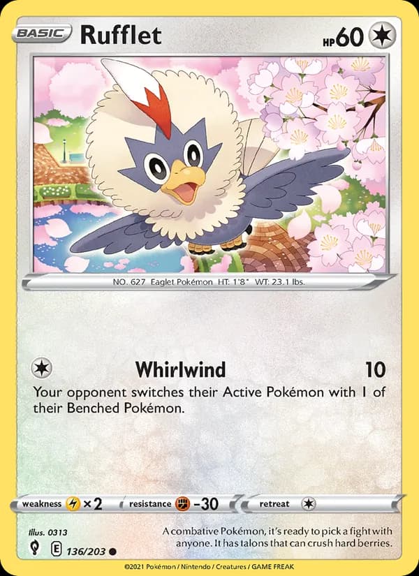 Rufflet card in English