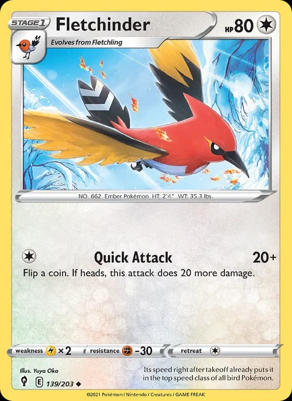 Fletchinder card in English