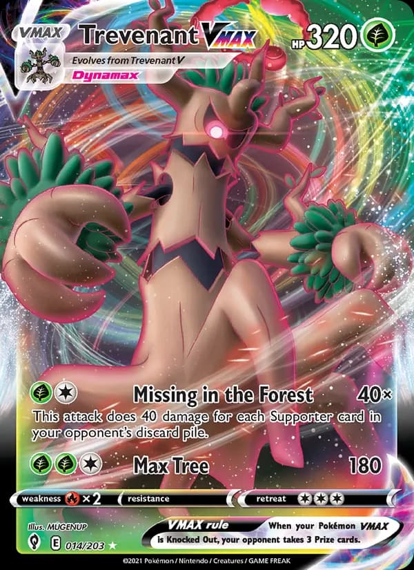 Trevenant VMAX card in English