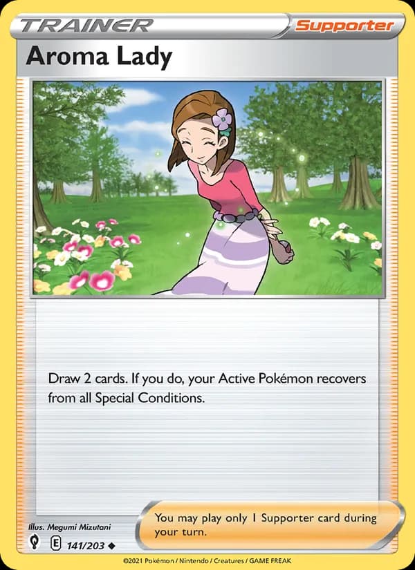 Aroma Lady card in English
