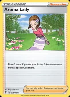 Aroma Lady card in English