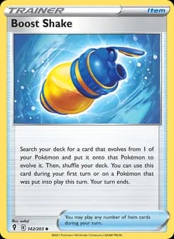Boost Shake card in English