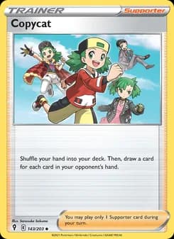 Copycat card in English
