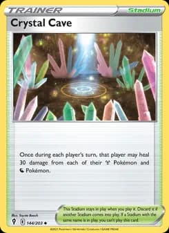 Crystal Cave card in English