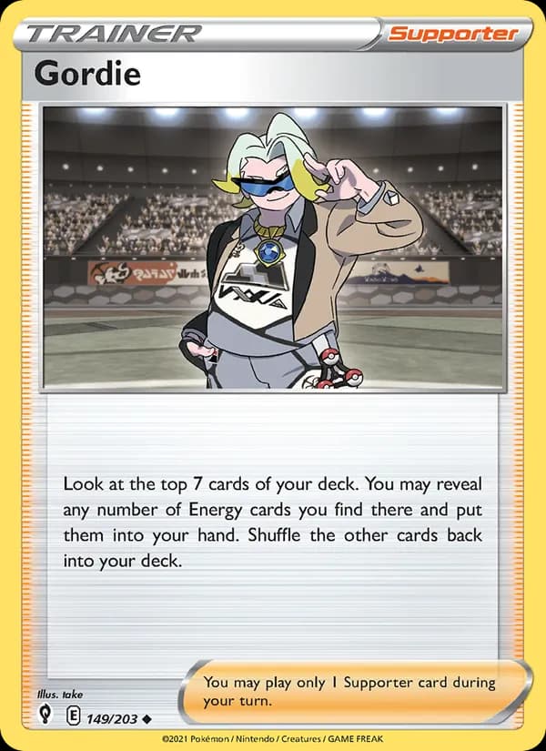 Gordie card in English