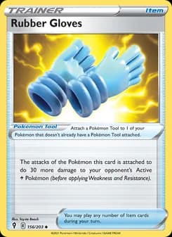 Rubber Gloves card in English