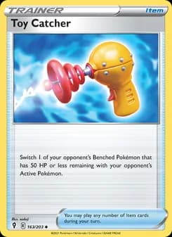 Toy Catcher card in English