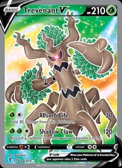 Trevenant V card in English