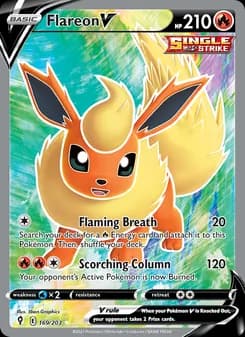 Flareon V card in English