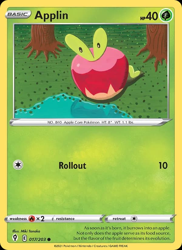 Applin card in English