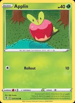 Applin card in English