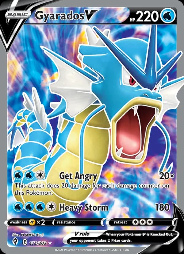 Gyarados V card in English