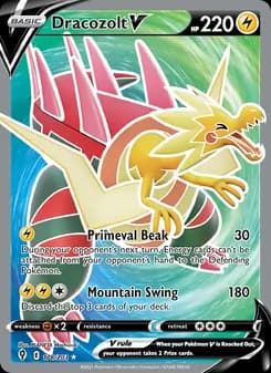 Dracozolt V card in English