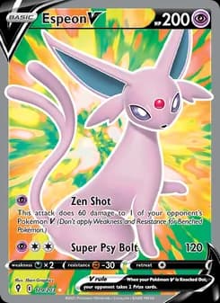 Espeon V card in English